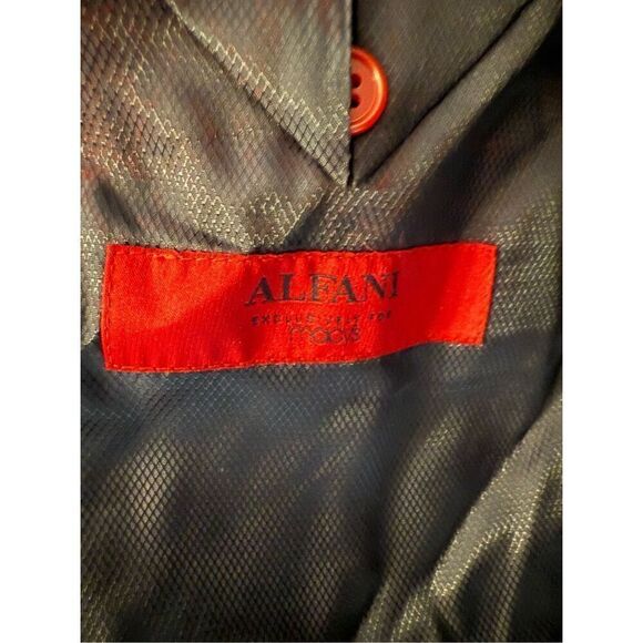 Alfani Exclusively For Macy’s 100% Wool Pin Striped Formal Blazer Coat 44R - Picture 4 of 15